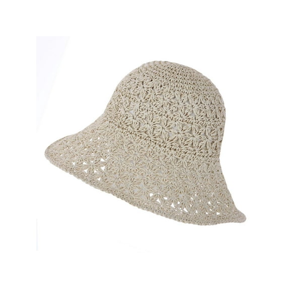 CTM  Straw Braided Bucket Hat (Women)