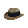 thumbnail image 1 of CTM Unisex Straw Gambler Hat with Hatband, 1 of 5