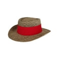 thumbnail image 1 of CTM Unisex Straw Gambler Hat with Hatband, 1 of 5