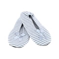 thumbnail image 1 of CTM  Striped Ballerina Slipper House Shoe by Wootie (Women), 1 of 4