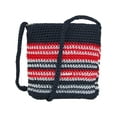 thumbnail image 1 of CTM  Striped Crochet Crossbody Handbag (Women), 1 of 3