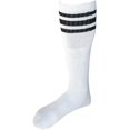 thumbnail image 1 of CTM Striped Top Ribbed Tube Socks (4 Pair Pack), 1 of 3