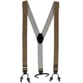 thumbnail image 1 of CTM  Subtle Diamond pattern Y-Back Double Clip-End Suspender (Men), 1 of 6