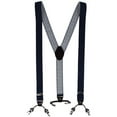 thumbnail image 1 of CTM  Subtle Diamond pattern Y-Back Double Clip-End Suspender (Men), 1 of 6