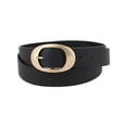 thumbnail image 1 of CTM  Synthetic Leather Belt with Oval Buckle (Women's Plus), 1 of 4