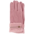 thumbnail image 1 of CTM  Teddy Synthetic Fleece Touchscreen Winter Gloves (Women), 1 of 4