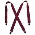 thumbnail image 1 of CTM  Terry Casual Elastic Clip-End 1 1/2 Inch Suspenders (Men), 1 of 1
