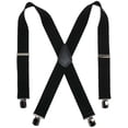thumbnail image 1 of CTM  Terry Casual Elastic with Anti Slip Pin Clip 2 Inch Suspenders (Men), 1 of 1