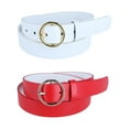 thumbnail image 1 of CTM  Thick Rounded Buckle Belt (Pack of 2) (Women), 1 of 3
