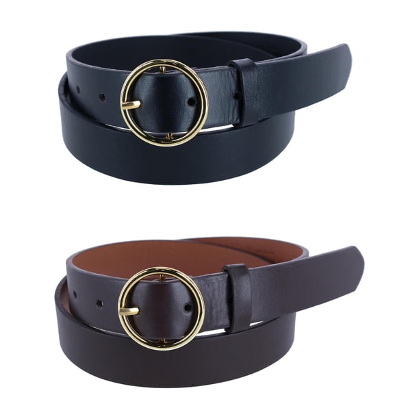 CTM Thick Rounded Buckle Belt (Pack of 2) (Women) - Walmart  display picture 2