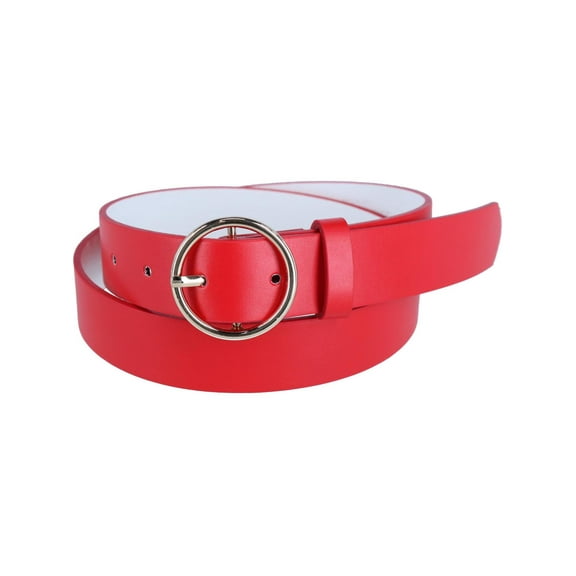 CTM  Thick Rounded Buckle Belt (Women)
