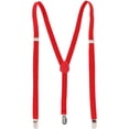 thumbnail image 1 of CTM Thin Adjustable Elastic Clip-End Y-Back Suspenders (Women), 1 of 3