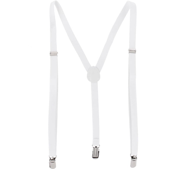 CTM Thin Adjustable Elastic Clip-End Y-Back Suspenders (Women)