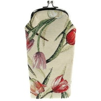 CTM Tulip Print Tapestry Glasses Case (Women)