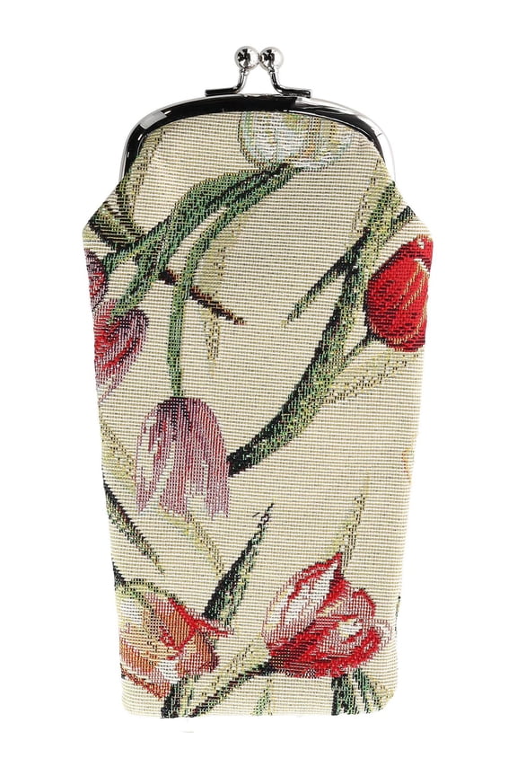 Tulip Print Tapestry Glasses Case (Women)