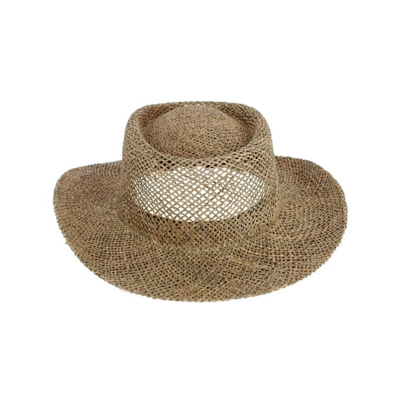 CTM Twisted Straw Gambler Hat (Men)