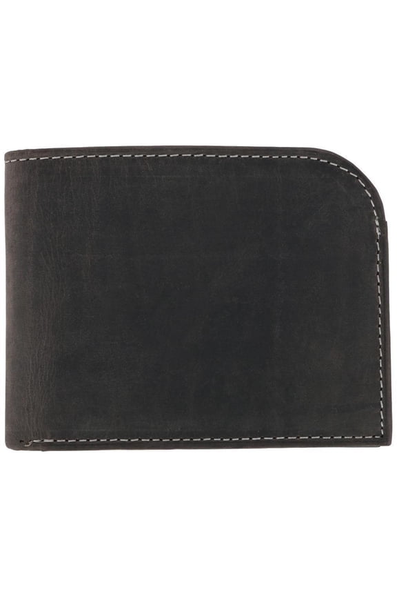 Vintage Hunter Leather Curved Front Pocket Wallet (Men)