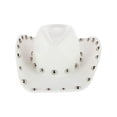 thumbnail image 1 of CTM  Western Ball Studded Trim Cowboy Hat (Women), 1 of 5