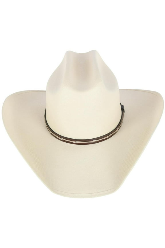 Western Canvas Hat with Leather Hatband (Men)