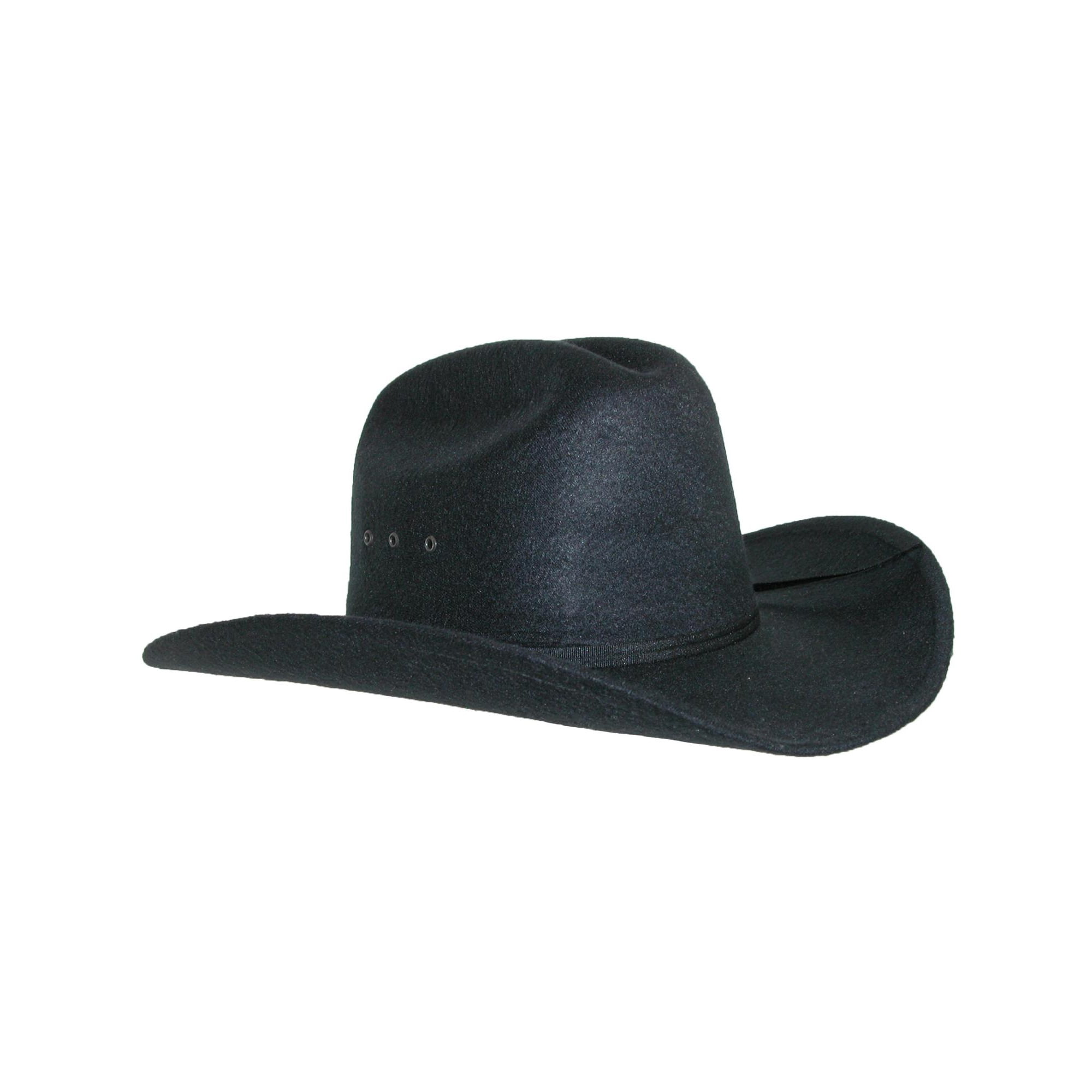 CTM Wool Felt Wide Brim Cattleman Cowboy Western Hat (Men)