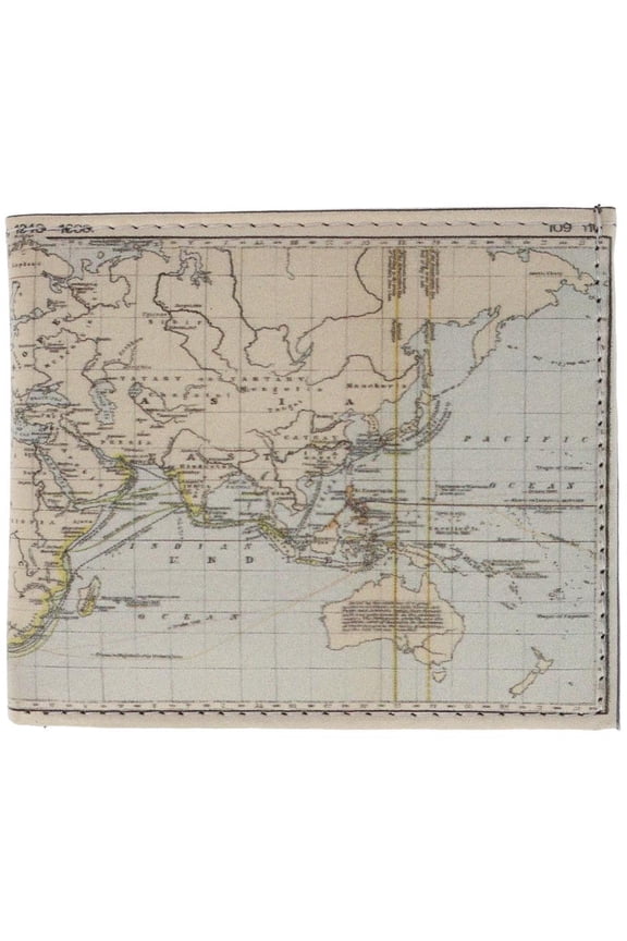 World Map Bifold Wallet (Men)