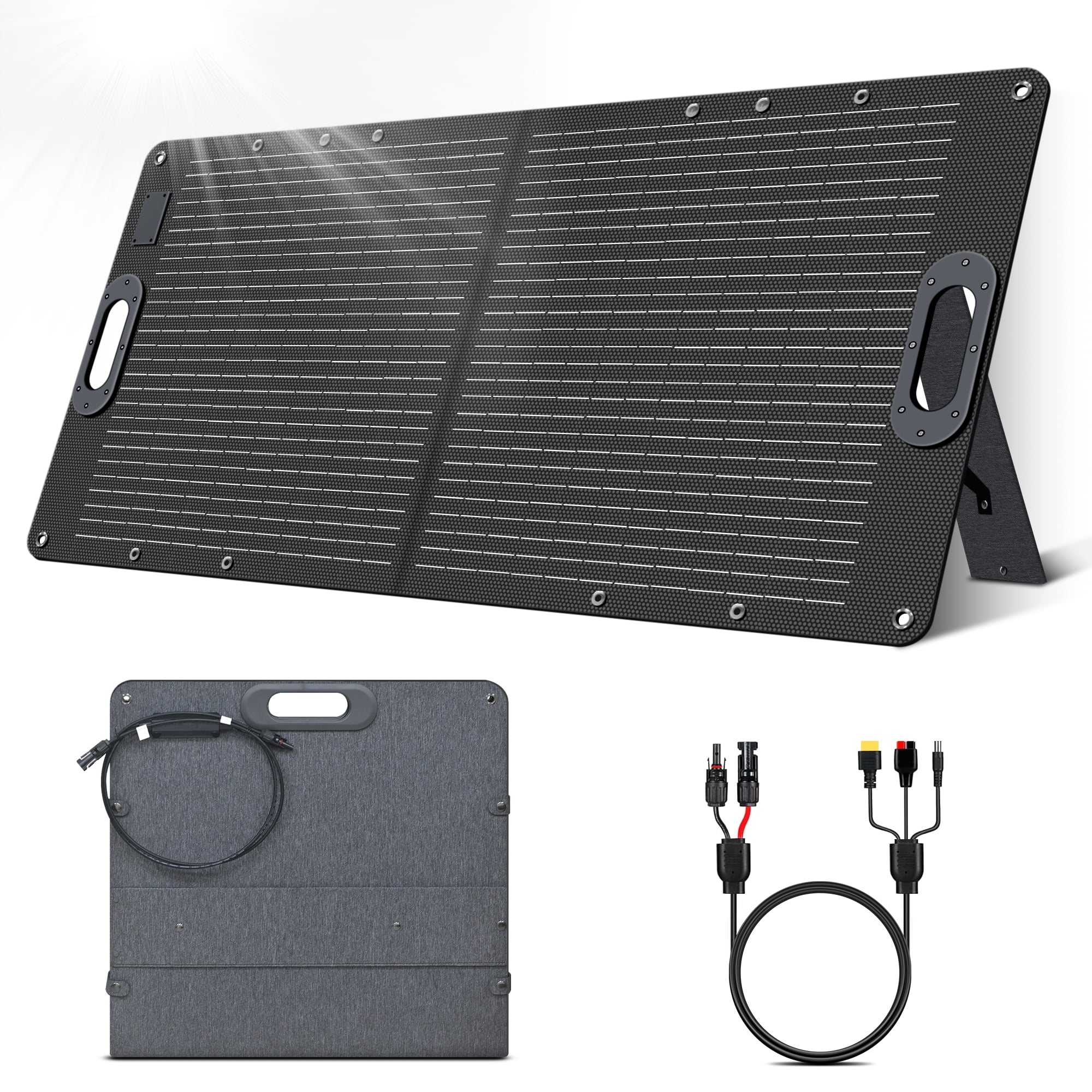 Foldable Solar Panel Module CTOLITY 100W ETFT Foldable Solar Panel, High Efficiency Monocrystalline ...