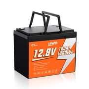 CTOLITY 12.8V 100Ah 1280Wh LiFePO4 Battery for Solar System, Rvs, Marine, Vans, Trailer,Trolling Motor, Backup, CT100-12