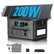 CTOLITY AP1000 1800W Portable Power Station with 200W Foldable Solar Panel 1024Wh LiFePO4 Battery Solar Generator for Camping & Home Backup RV Outages