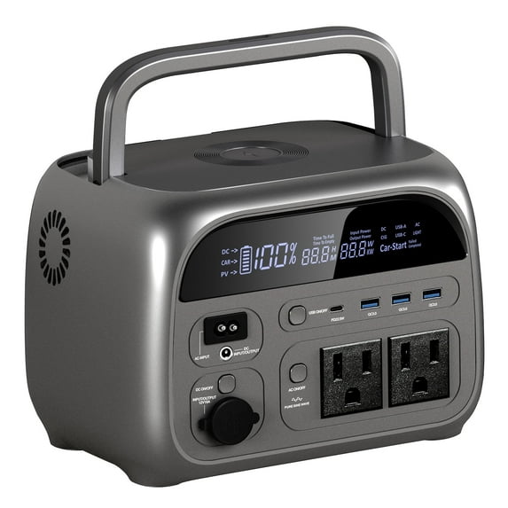 CTOLITY 500W Portable Power Station 230.4Wh 72000mAh Outdoor Solar Generator for Home Backup, Camping Travel Emergency