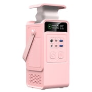 CTOLITY AP200 Pink Portable Power Station, 192Wh 60000mAh Portable Charger with 140W USB-C Fast Charging, 150W Solar Input for Camping, Travel and Emergency Backup