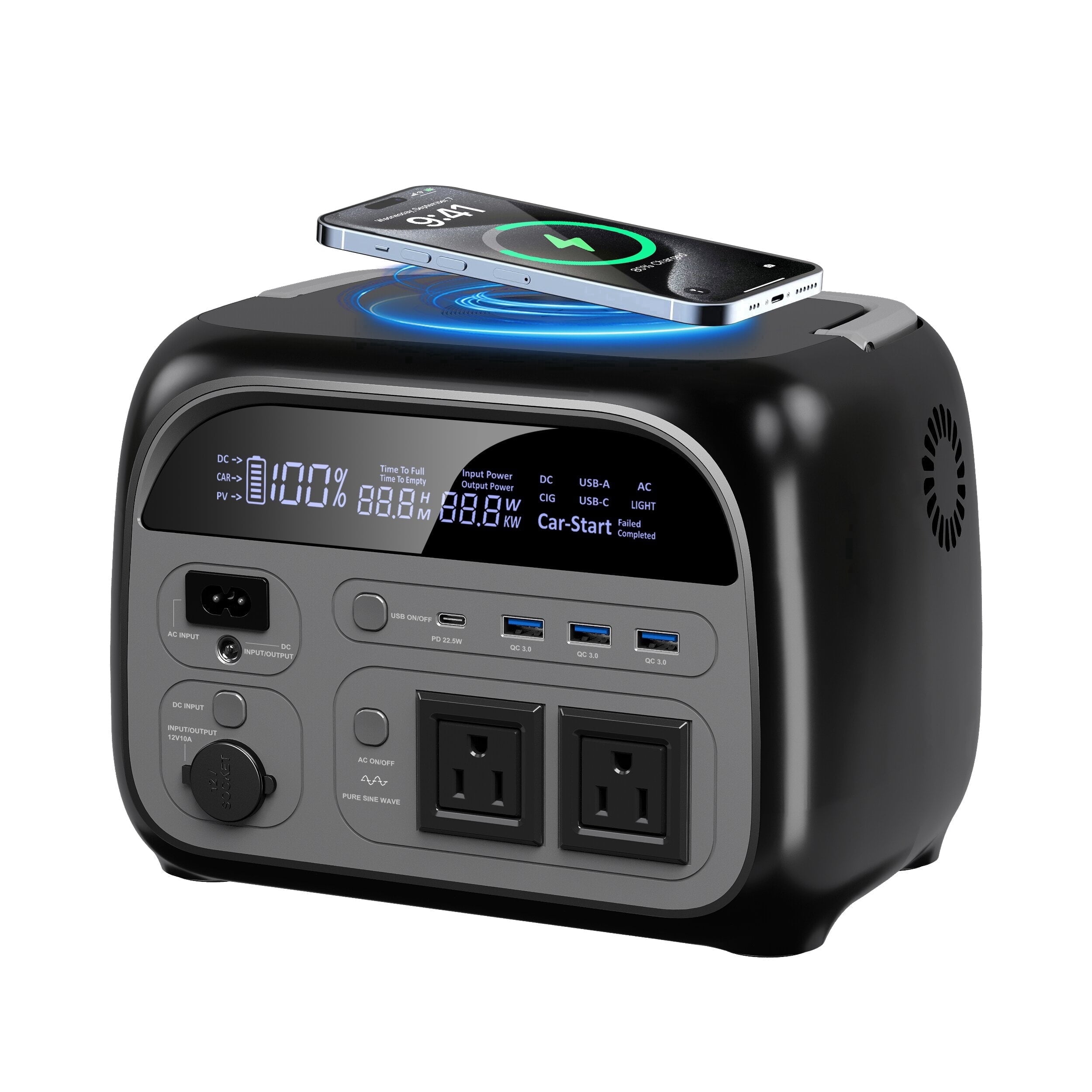 Restored Anker 757 Portable Power Station, 1229Wh LiFePO4 Battery