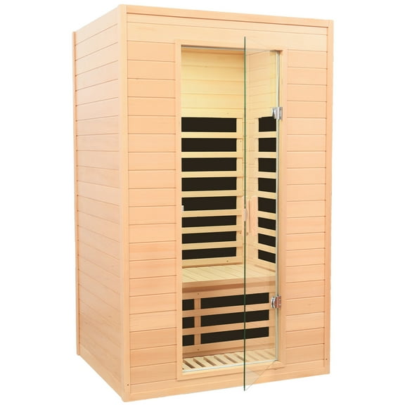 CTOSPOATO 2-Person Far Infrared Sauna - Roof-Embedded Indoor Home Sauna with Bluetooth