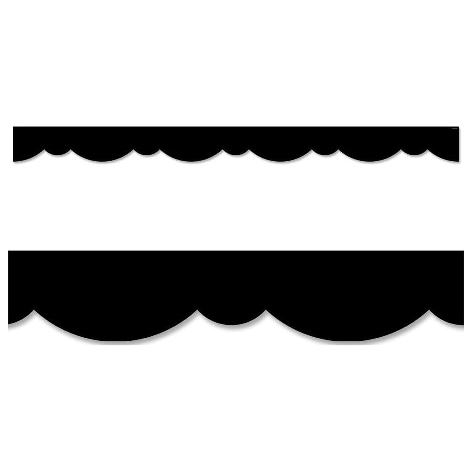 CTP Black Stylish Scallops Bulletin Board Border (YhbSmt 8563