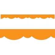 CTP Orange Stylish Scallops EZ Border For Classroom Bulletin Board Border For Classroom ( 10504), Ft Per Package