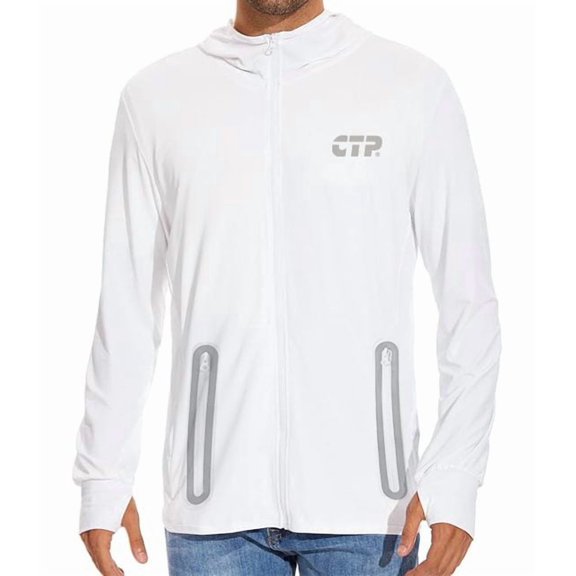 CTP Sport Hooded Jacket Unisex White (XS)