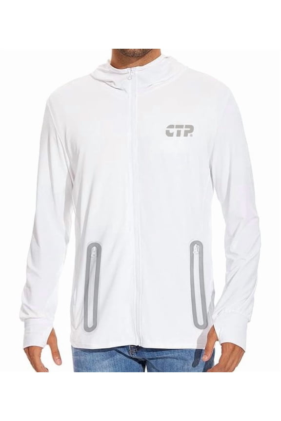 CTP Sport Hooded Jacket Unisex White (XS)