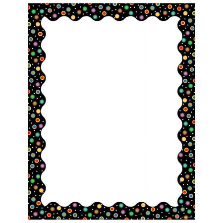 CTP1437 - Dots on Black Printer Paper by Creative Teaching Press