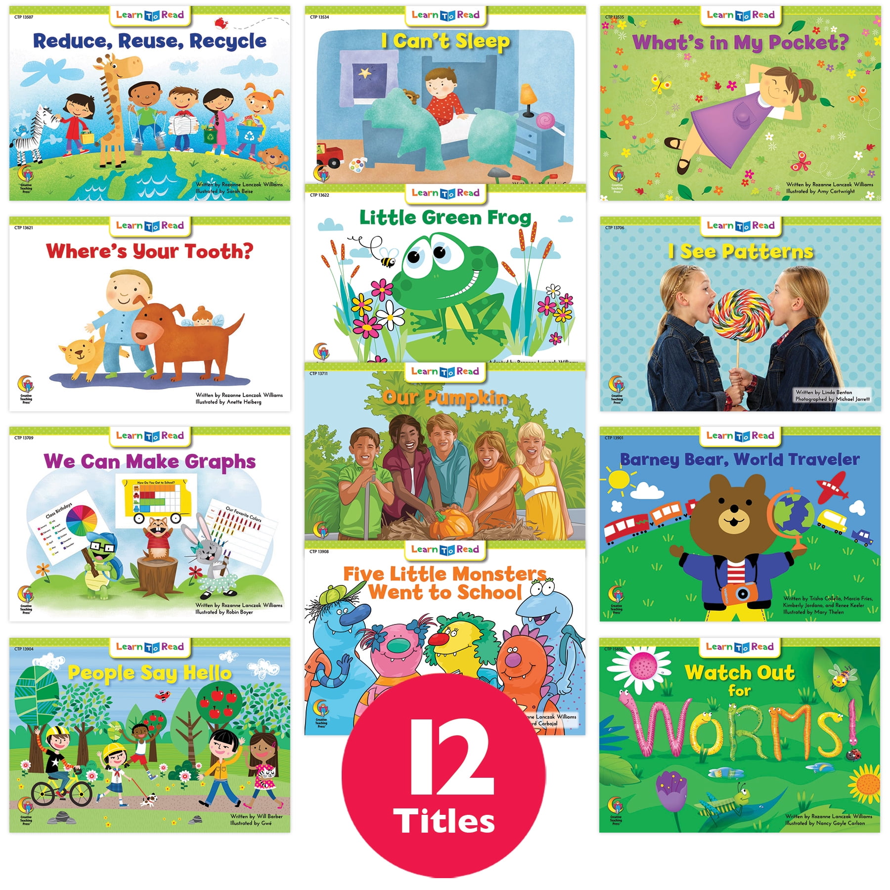 Creative Teaching Press Learn to Read Variety Pack 6, Level D, 12 ...