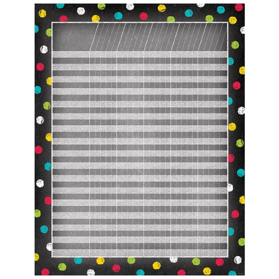 CTP5325 - Dots on Chalkboard Incentive Chart by Creative Teaching Press