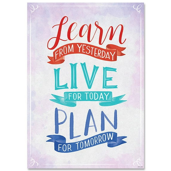 CTP8582 - Learn, Live, Plan Inspire U Poster by Creative Teaching Press