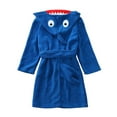 CTPDG Children's Boys Girls Shark Style Hooded Bathrobe Toddler Robe