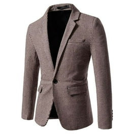 Men s Casual Corduroy Blazer Jacket Fashion Slim Fit One Button Tux Dress Solid Lightweight Sport Coat for Dinner Walmart