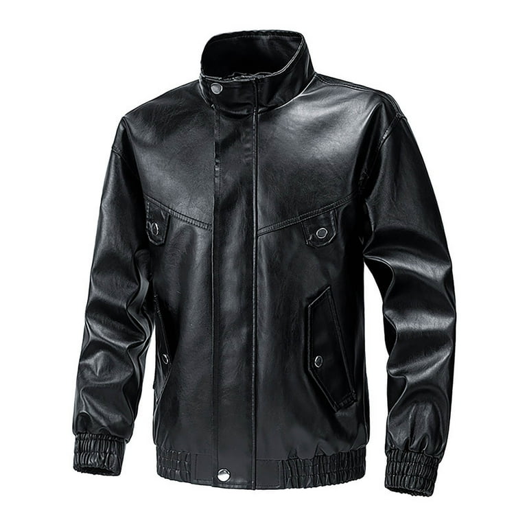 Mens leather jacket xxxl hot sale