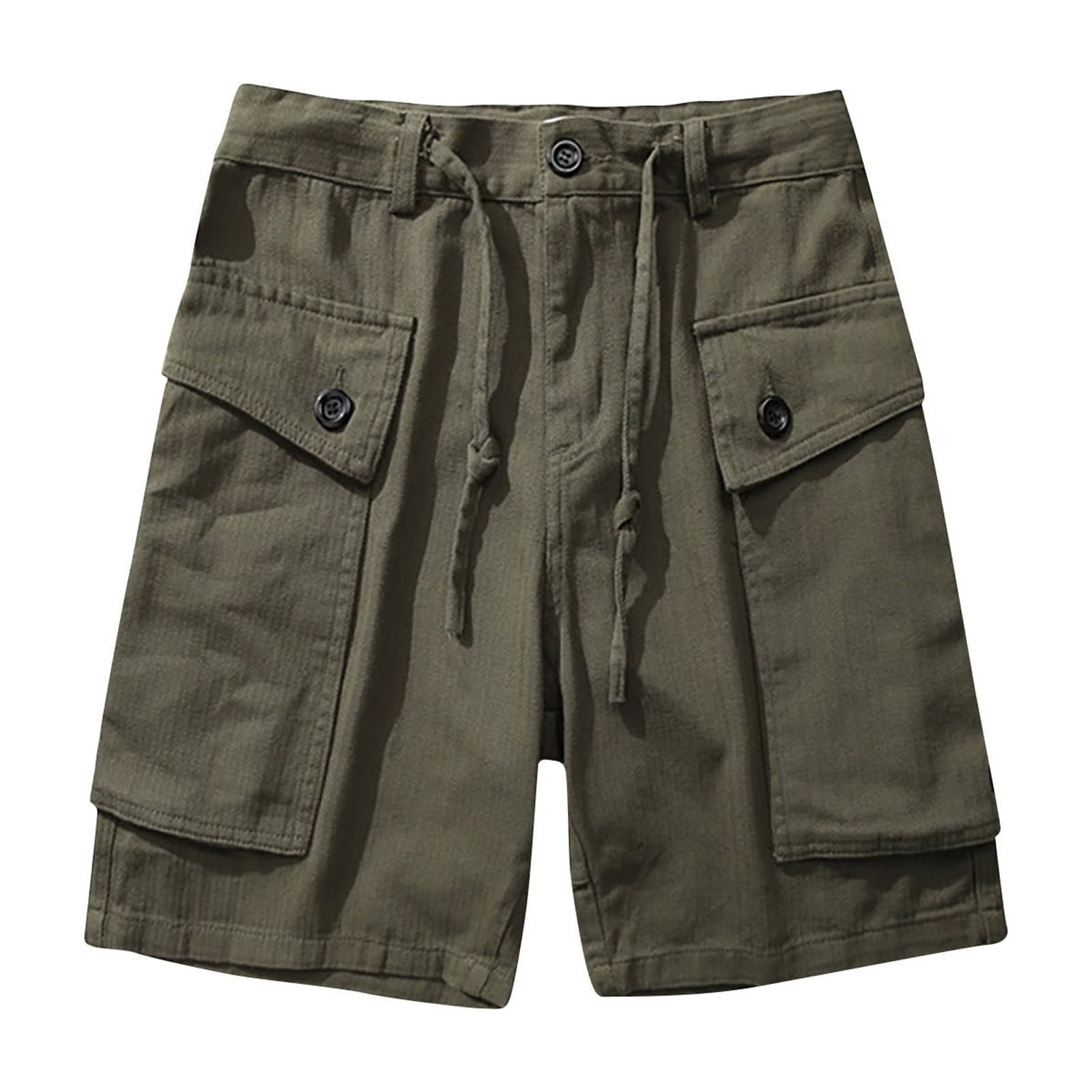 CTPDG Men's Summer Fashion Lightweight Casual Pants with Pockets Solid