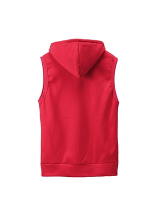Red Hoodie Vest