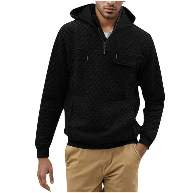 Quilted sweatshirt mens sale