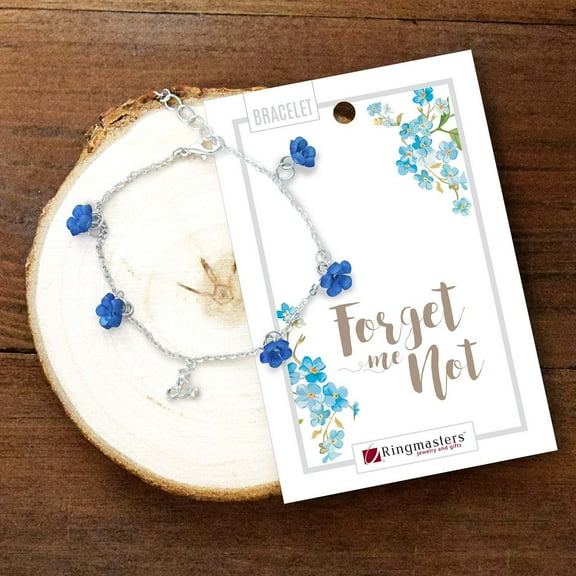 CTR Choose the Right Forget Me Not Silver Bracelet by Ringmasters