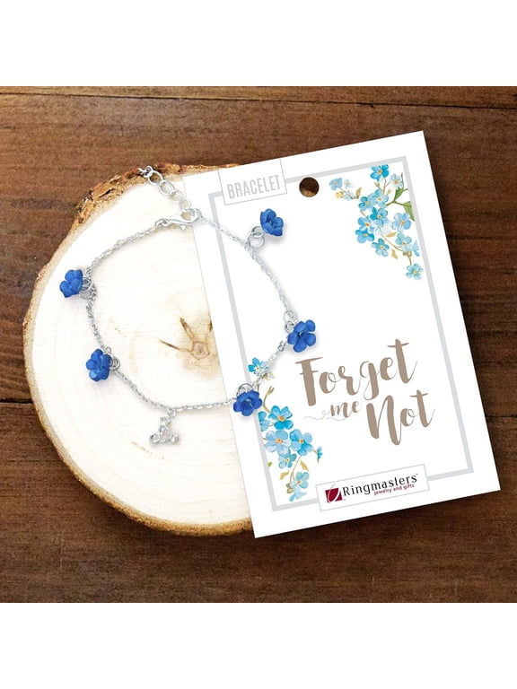 CTR Choose the Right Forget Me Not Silver Bracelet by Ringmasters