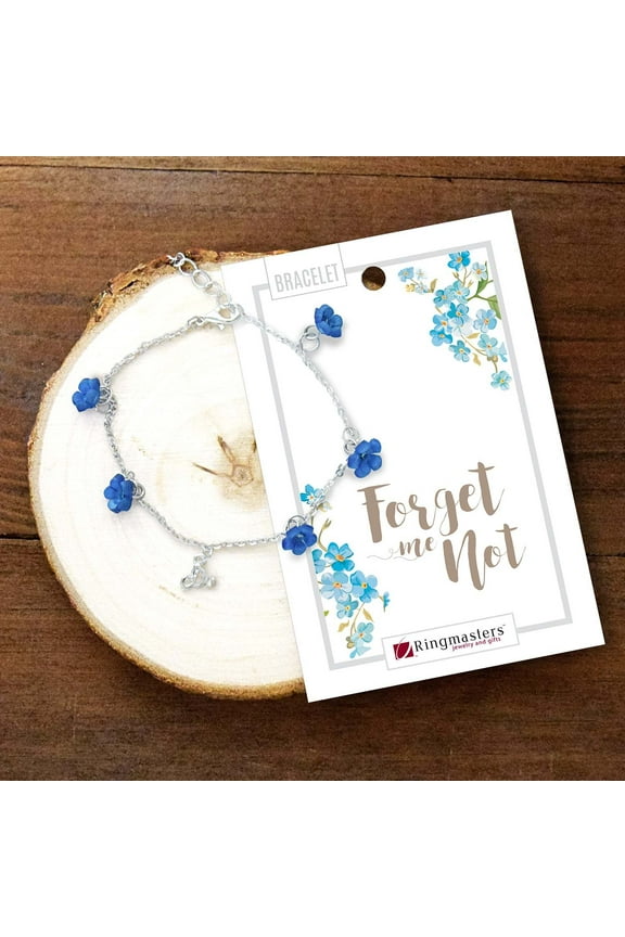 CTR Choose the Right Forget Me Not Silver Bracelet by Ringmasters