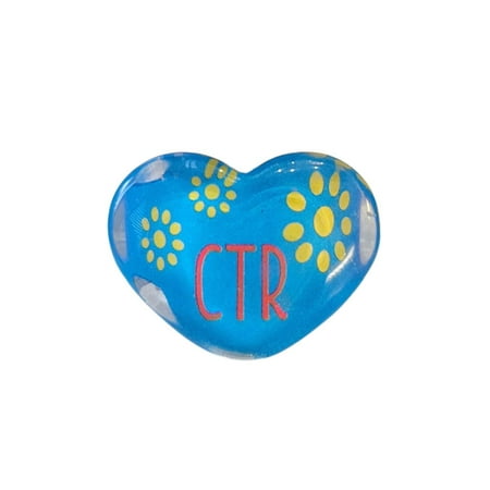 CTR Heart Blue Bubble Ring Size 4